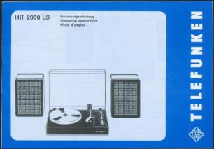 Bedienungsanleitung: Bedienungsanleitung für Telefunken HIT 2000 LS
