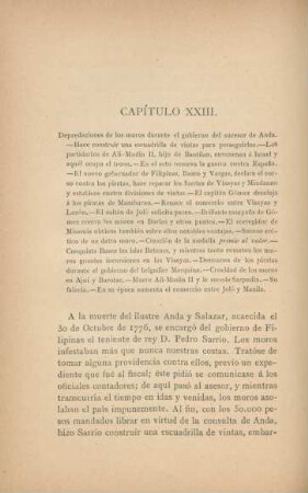 Capítulo XXIII. Depredaciones de los moros ...