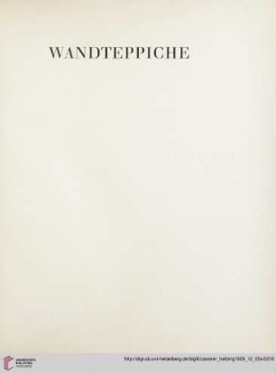 Wandteppiche (Nr. 53-54)