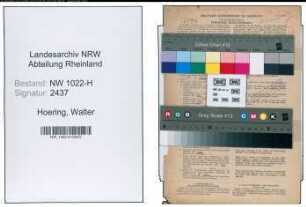 Entnazifizierung Walter Hoering , geb. 01.03.1891 (Lehrer)