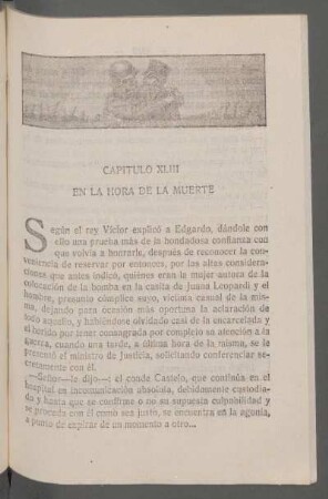 Capítulo XLIII - En la hora de la muerte