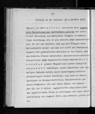 Sitzung am 24. Februar, 10. u. 24. März 1925.
