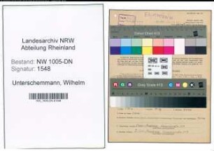 Entnazifizierung Wilhelm Unterschemmann , geb. 01.04.1907 (Landwirt)