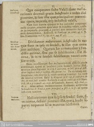 VII. Internae meliorat.