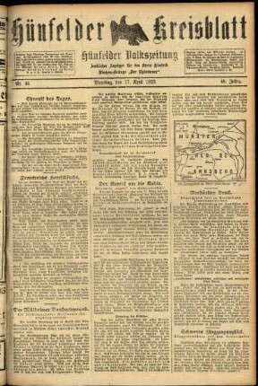 Ausgabe vom Dienstag, den 17. April 1923.