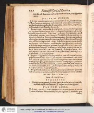 Decisio CXXXIV
