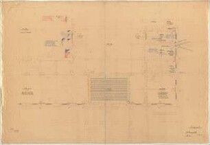 Troost, Paul Ludwig; München, Arcisstr. 12; Führerbau der NSDAP - Erdgeschoss, Südwest (Details; Grundriss)