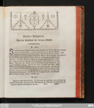 [Ersten Buchs Drittes Hauptstük von der Heiligen Schrift.]