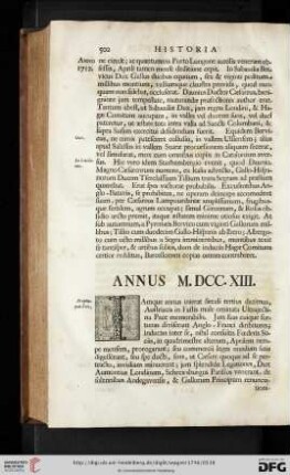 Annus M.DCC.XIII.
