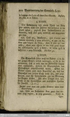 Beantwortung der Einwürfe. §. XXXV.