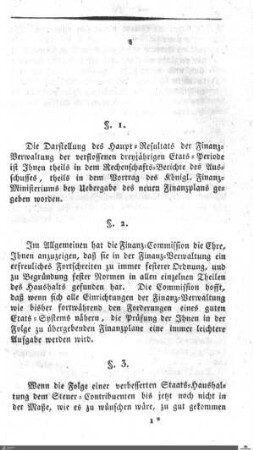 Haupt-Bericht der Finanz-Commission für die Etats-Periode 1823-1826