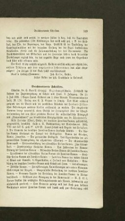 Beachtenswerte Schriften