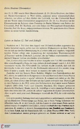 27: Latein in Italien, [2]