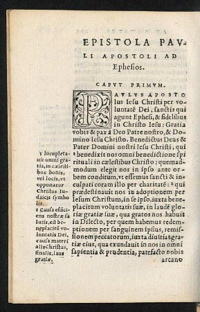 Epistola Pauli Apostoli Ad Ephesios.