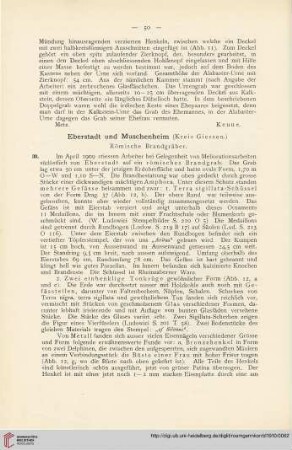 3: Eberstadt und Muschenheim (Kreis Giessen) : Römische Brandgräber