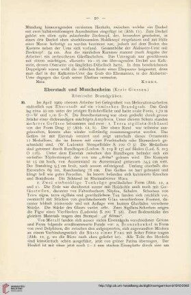3: Eberstadt und Muschenheim (Kreis Giessen) : Römische Brandgräber
