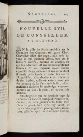 109-115, XVII. Le Conseiller au Bluteau