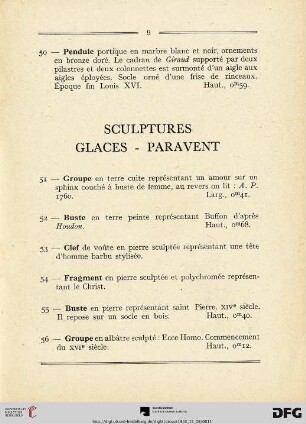 Sculptures Glaces - Paravent (Nr. 51-67)