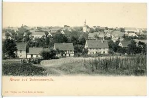 Schmannewitz. Blick nach Schmannewitz