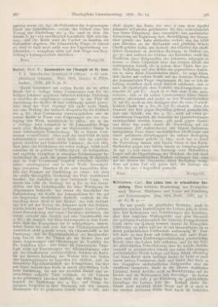 367-368 [Rezension] Godet, F., Commentaire sur l’évangile de St. Jean. T. I