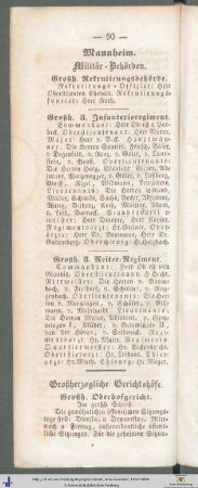 Großherzogliche Gerichtshöfe.