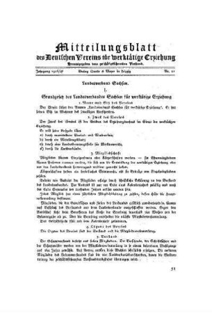 Mitteilungsblatt des Deutschen Vereins für werktätige Erziehung