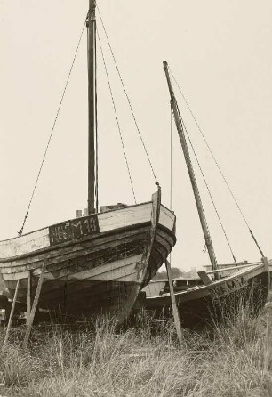 Wiek auf Rügen. Fischerboote an Land