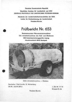 2000-l-Aufsattelmaschine - Obstbau