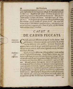 Caput II. De Causis Peccati.