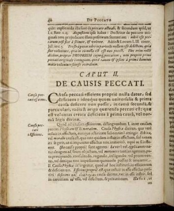Caput II. De Causis Peccati.