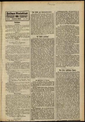 Zweite Ausgabe vom Samstag, den 03. November 1917.