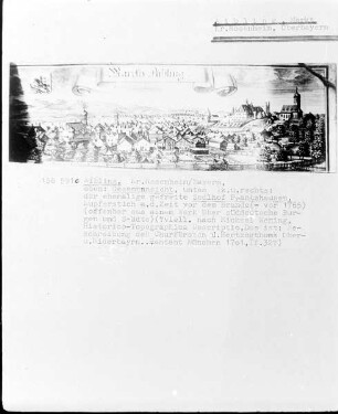 Historico-Topographica Descriptio — Ansicht der Stadt Aibling