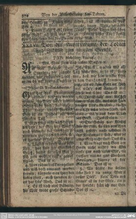 XXXVI. (XXXV) Von der Auferstehung der Todten und Zukunft zum jüngsten Gericht
