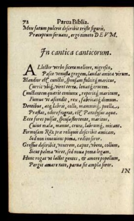 In cantica canticorum.