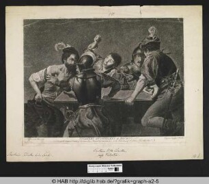 Soldiers quarreling at Dice