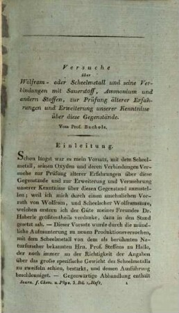 Journal für Chemie und Physik, 3. 1811