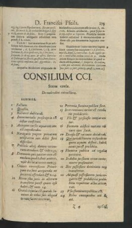 Consilium CCI. - Consilium CCII.