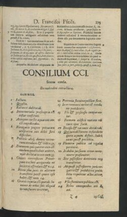 Consilium CCI. - Consilium CCII.