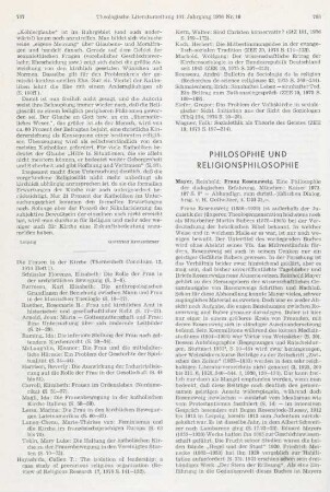 788-789 [Rezension] Mayer, Reinhold, Franz Rosenzweig