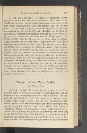 Rangun und die Mission daselbst
