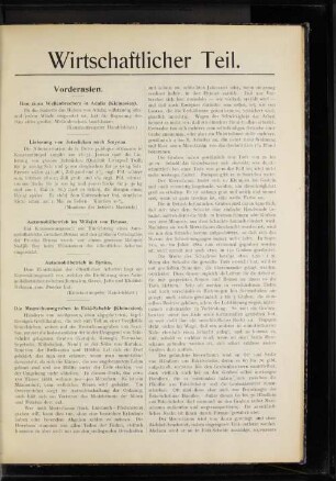Vorderasien.