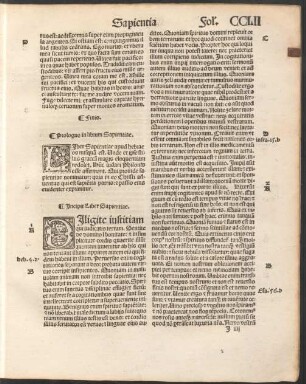 Prologus in librum Sapientiae.