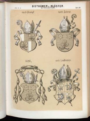 Taf. 161. Sitten Bisthum. - nach Stumpf. - nach Schrot. - 1696. - nach Lindtmaier
