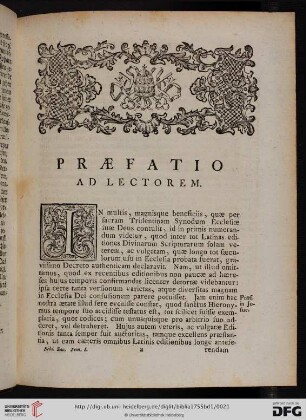Praefatio ad Lectorem