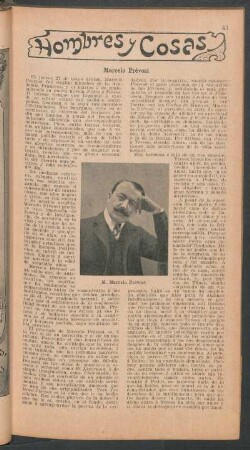 Marcelo Prévost : Hombres y cosas