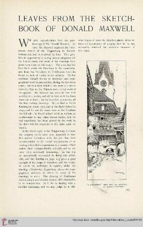 25.1905 =Nr. 98: Leaves from the sketchbook of Donald Maxwell