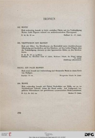 Ikonen (Nr. 252-256)