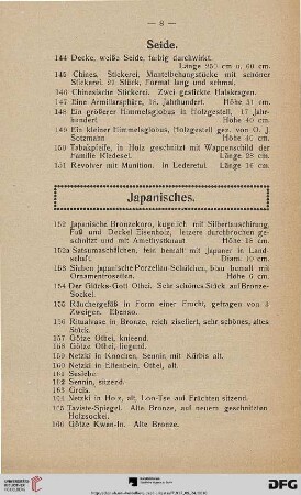 Japanisches (Nr. 152-168)