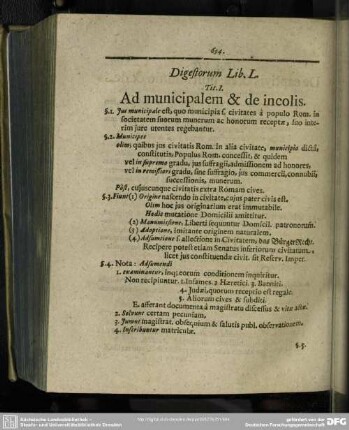 Digestorum Lib. L.