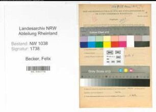Entnazifizierung Felix Becker , geb. 04.02.1907 (Leitender Angestellter)